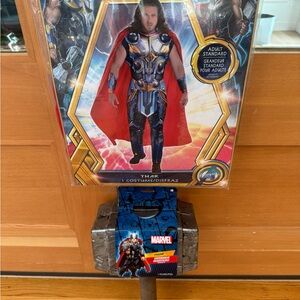 Marvel Thor Costume with Red Cape